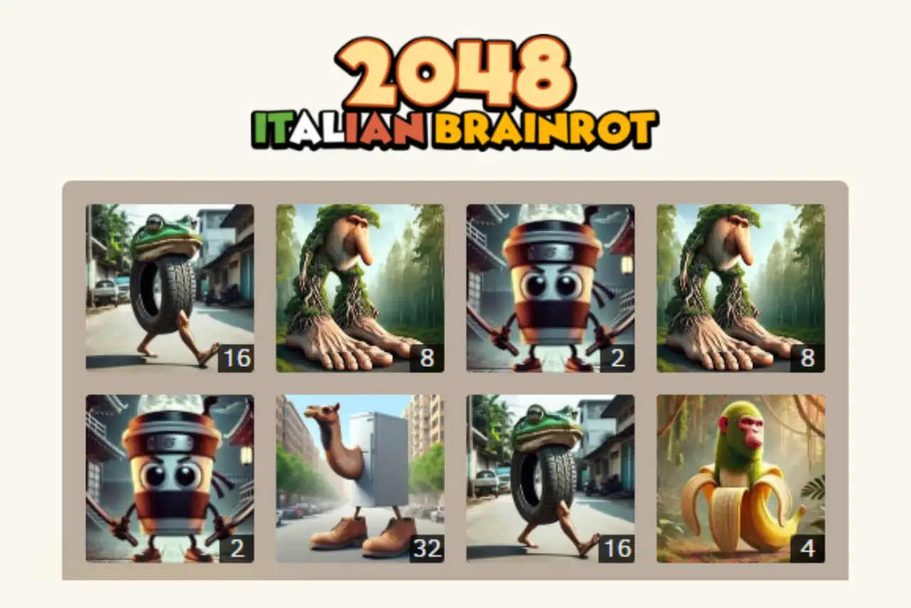2048 Italian Brainrot – Meme Puzzle Game