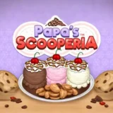 Papa’s Scooperia – Ice Cream Shop Game