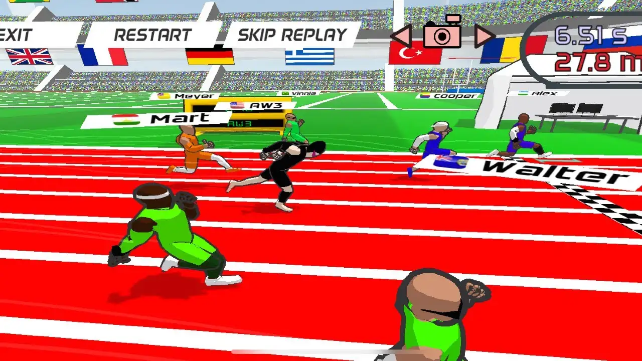 Speed Stars Game Hurdles Gameplay Screenshot