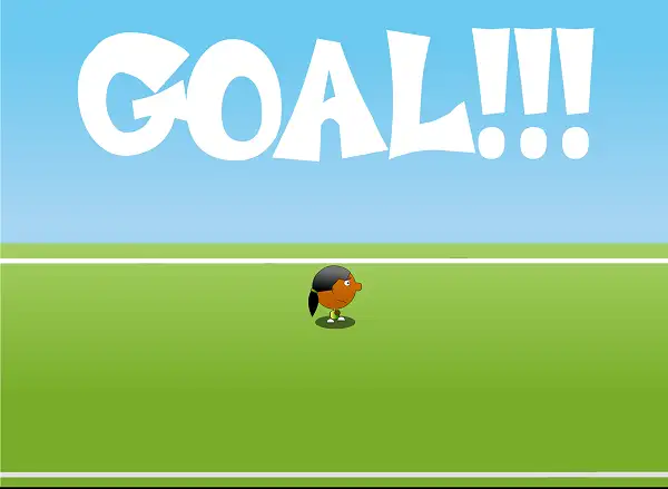 Scoring a goal in 1 on 1 Soccer