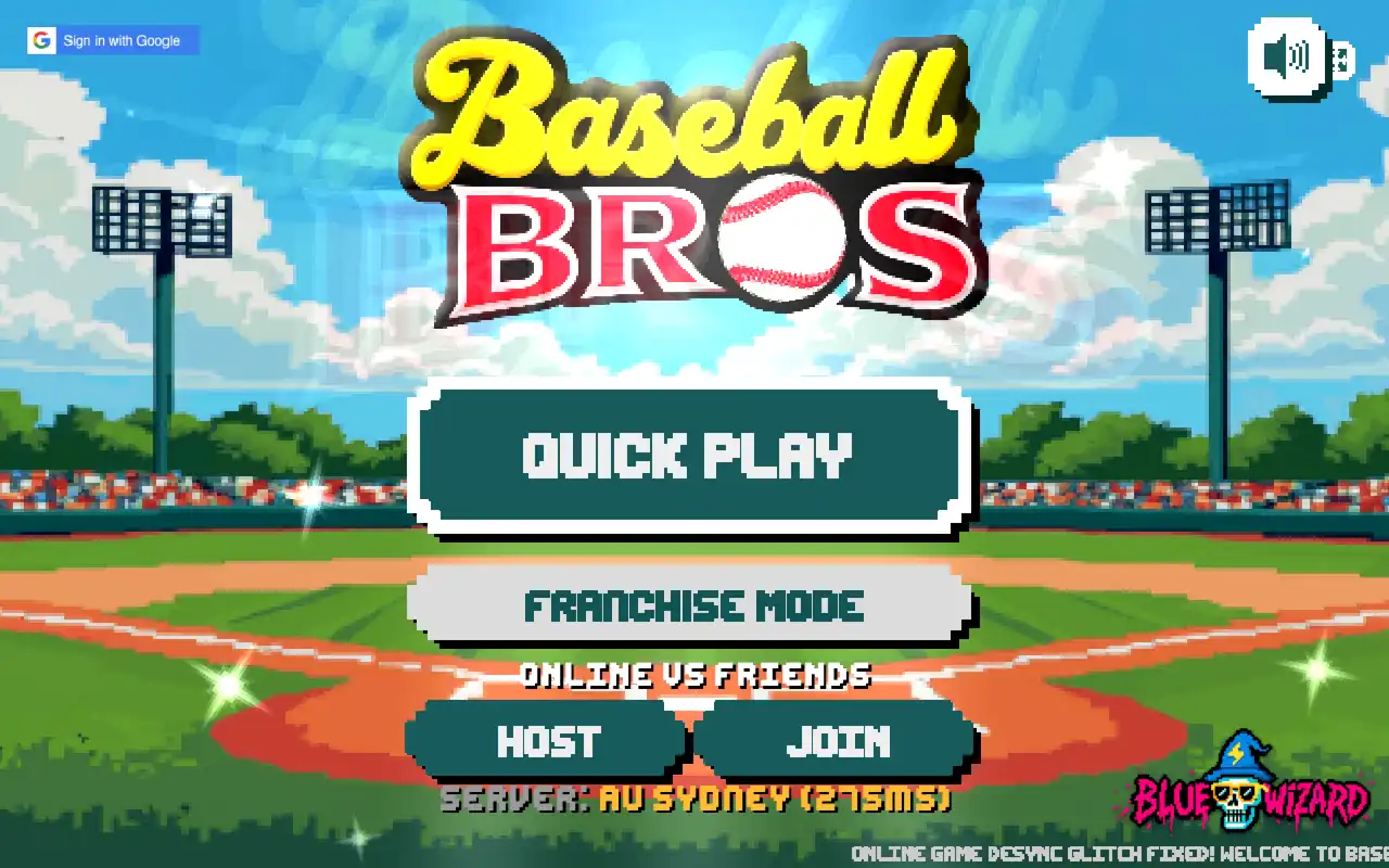 Baseball Bros Quick Play and Franchise Mode-view