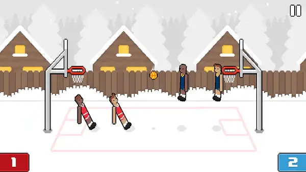 Snow court environment in Basket Random Unblocked
