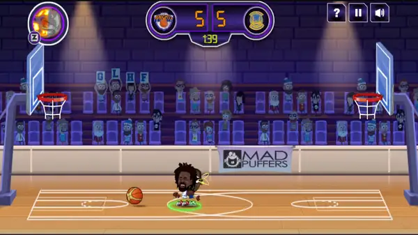 Stealing the ball in Basketball Stars Unblocked