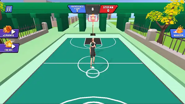 A slam dunk with visual effects in Basketball Superstars