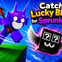 Catch Lucky Block for Sprunki 3D