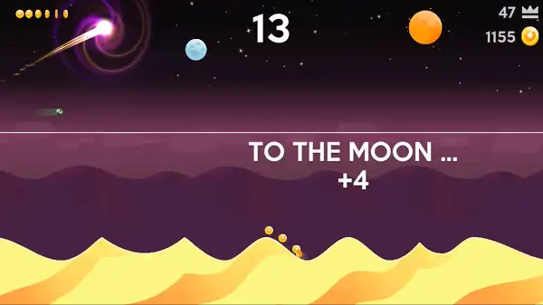 Ball to the Moon in Curve Rush