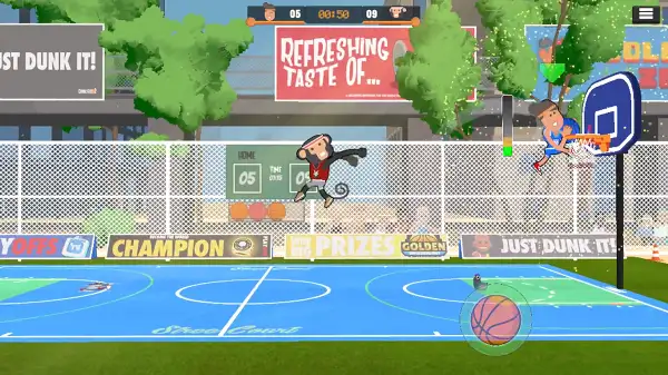 The shot timing meter in Dunkers 2