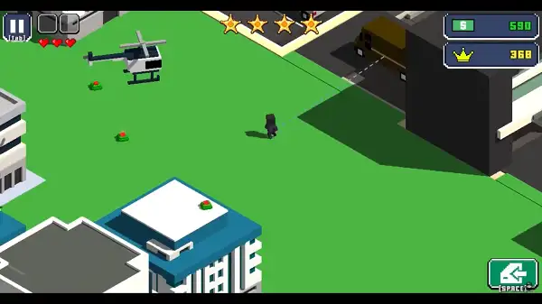 Escaping on foot after exiting a vehicle in Escape Road 3