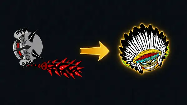 A character evolving to a new form in EvoWars.io