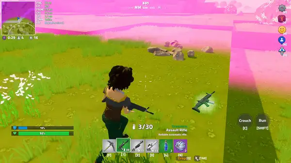 Building a ramp for a height advantage in Final Drop