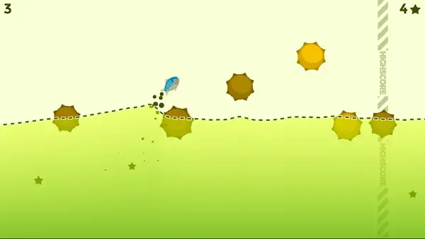 Narrowly avoiding a mine in Fish Dive