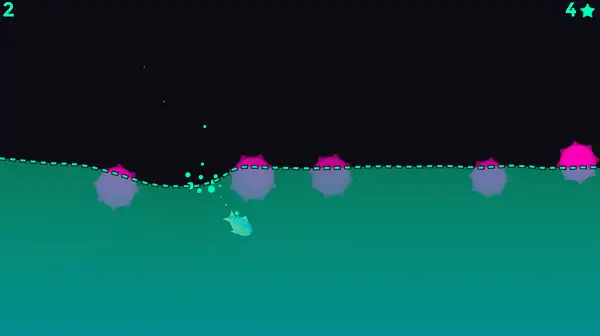 A mine obstacle in the water in Fish Dive