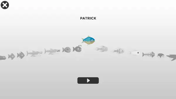 Unlockable fish characters in Fish Dive