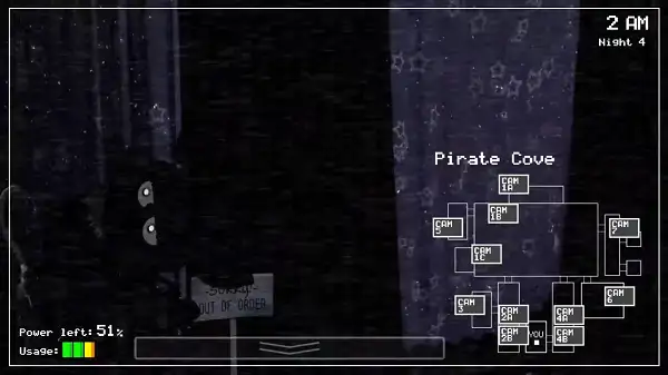 Foxy in Pirate Cove in Five Nights at Freddy's
