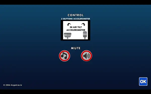 The control settings menu showing the control option