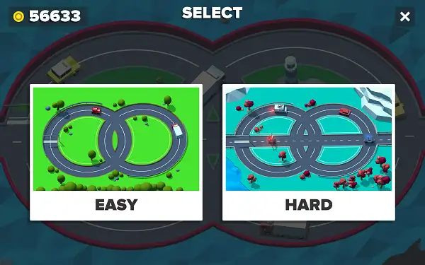 Game Modes Selection screen in Loop Crash 2