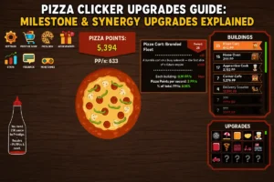 Pizza Clicker Upgrades Guide Milestone & Synergy Upgrades Explained