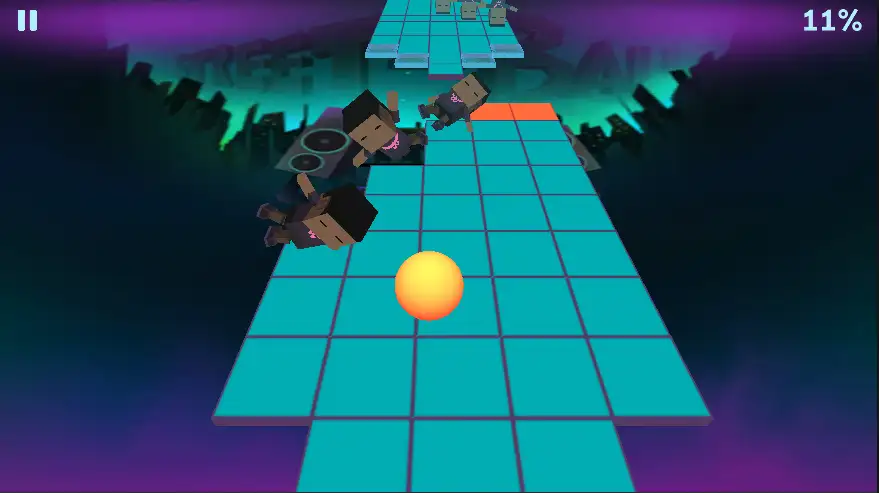 Steering around an obstacle in Sphere Rush