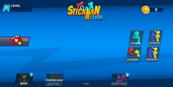 Game Mode selection in Stickman Clash