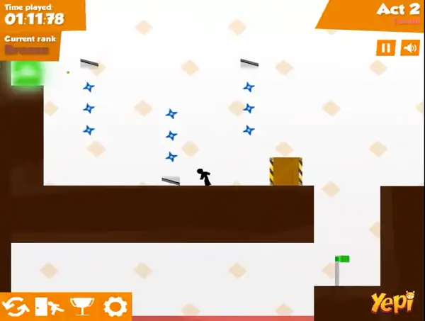 Avoiding a deadly trap in Vex 3 Unblocked