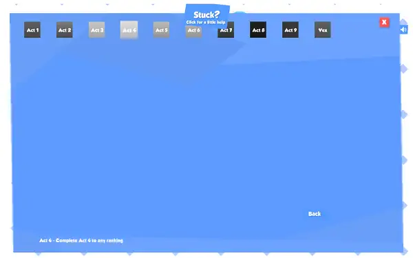 Vex 3 Act selection hub screen