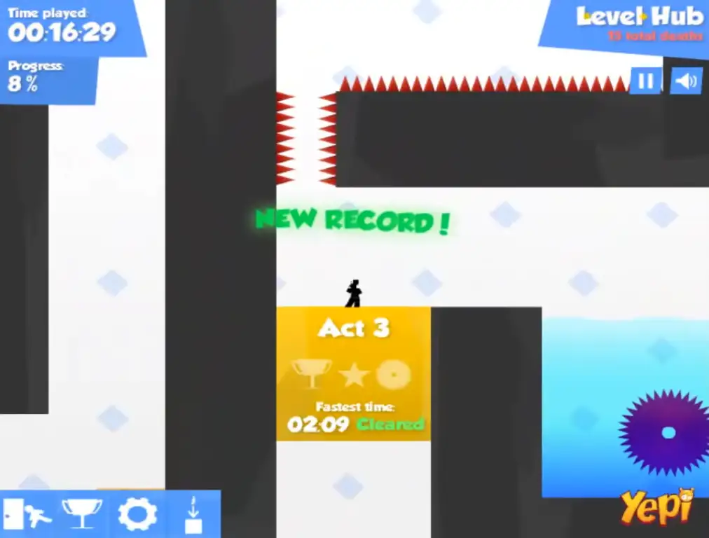 Vex 3 Unblocked Complted Act 3 Level with new record