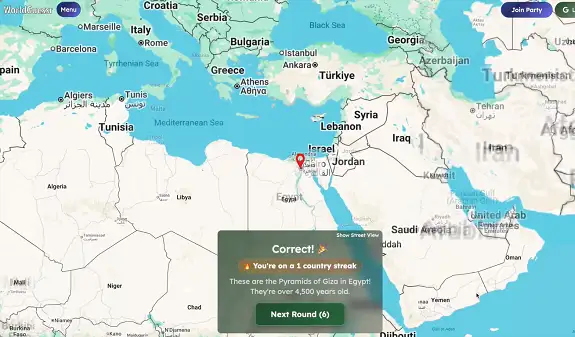 Placing a guess on the map in WorldGuessr
