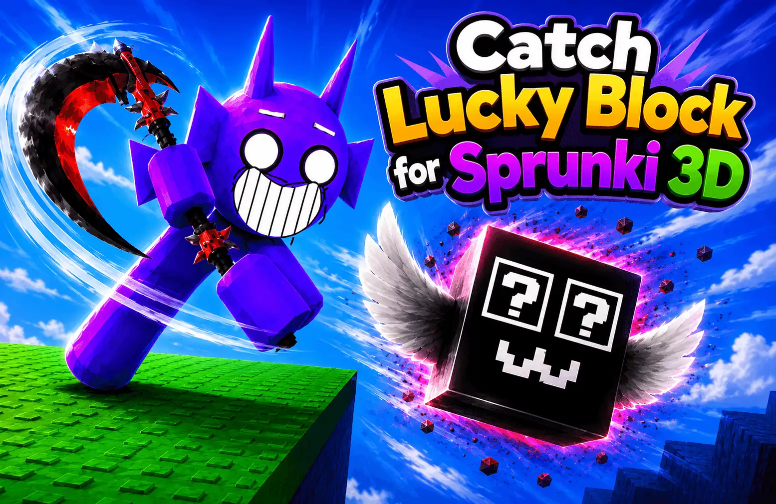 Catch Lucky Block for Sprunki 3D