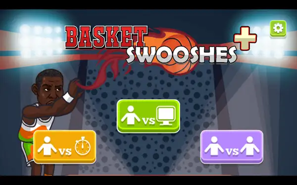 Team selection screen in Basket Swooshes