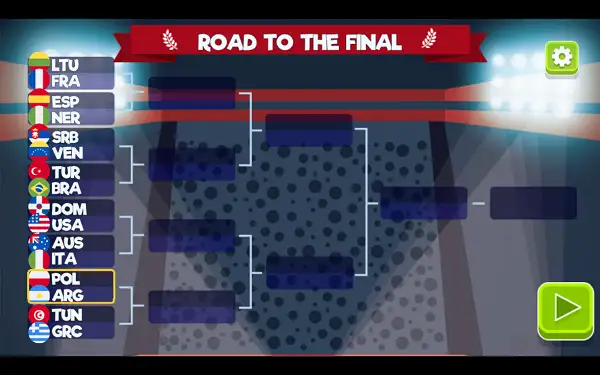 Tournament bracket in Basket Swooshes