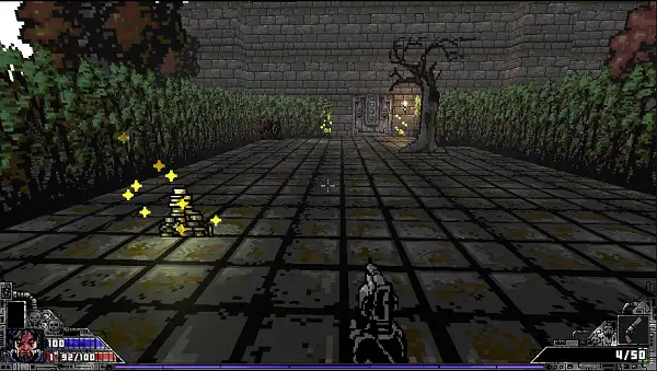 Using a powerful late-game weapon in Hexbound