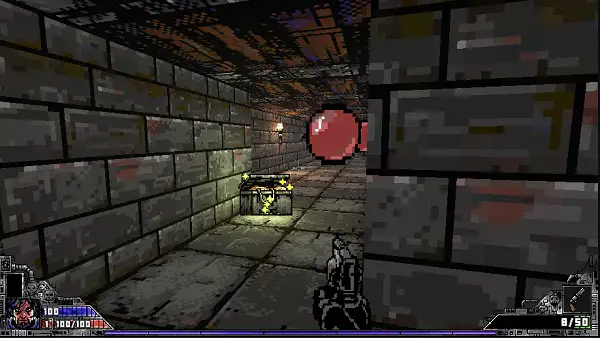 A group of enemies closing in on the player in Hexbound