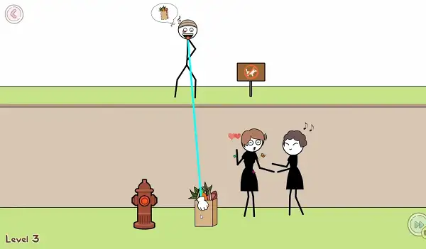Grabbing the treasure item in Thief Puzzle