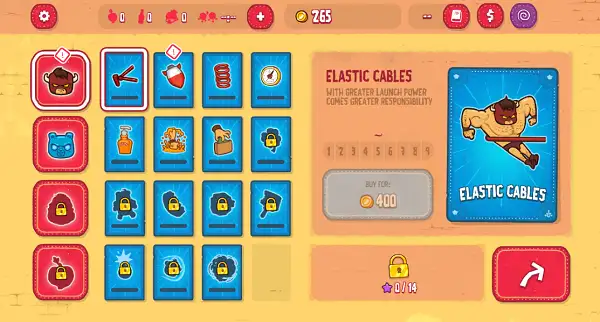 Burrito Bison Unblocked Upgrade Shop Screen